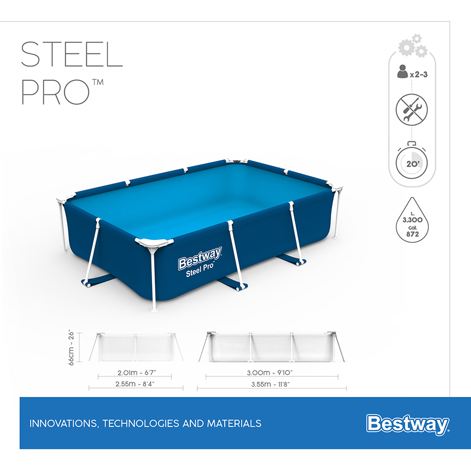 Bestway 56404 კარკასული აუზი