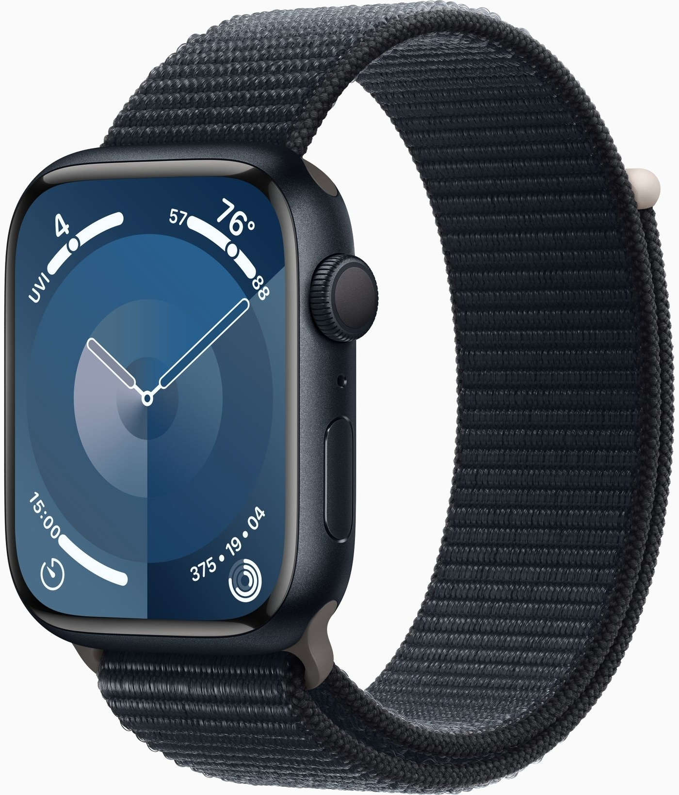 Apple Watch Series 9 GPS 45mm Midnight Aluminium Case with Midnight Sport Loop (MR9C3)