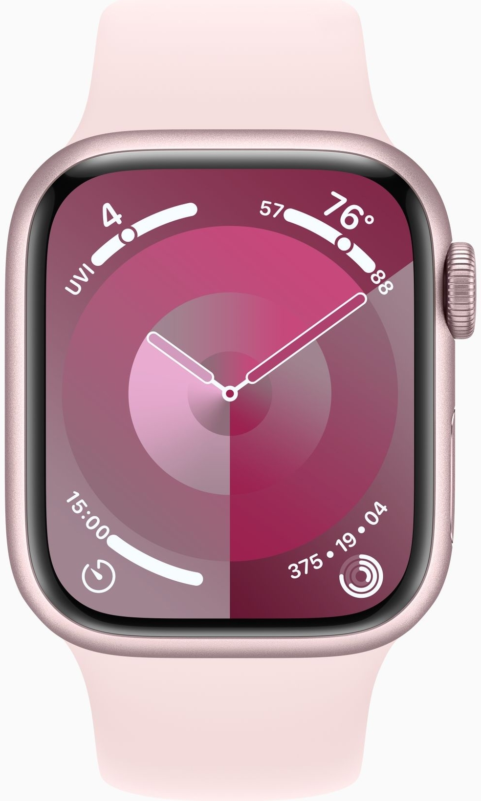 Apple Watch Series 9 GPS 41mm Starlight Aluminium Case with Starlight Sport Band - M/L (MR8U3)