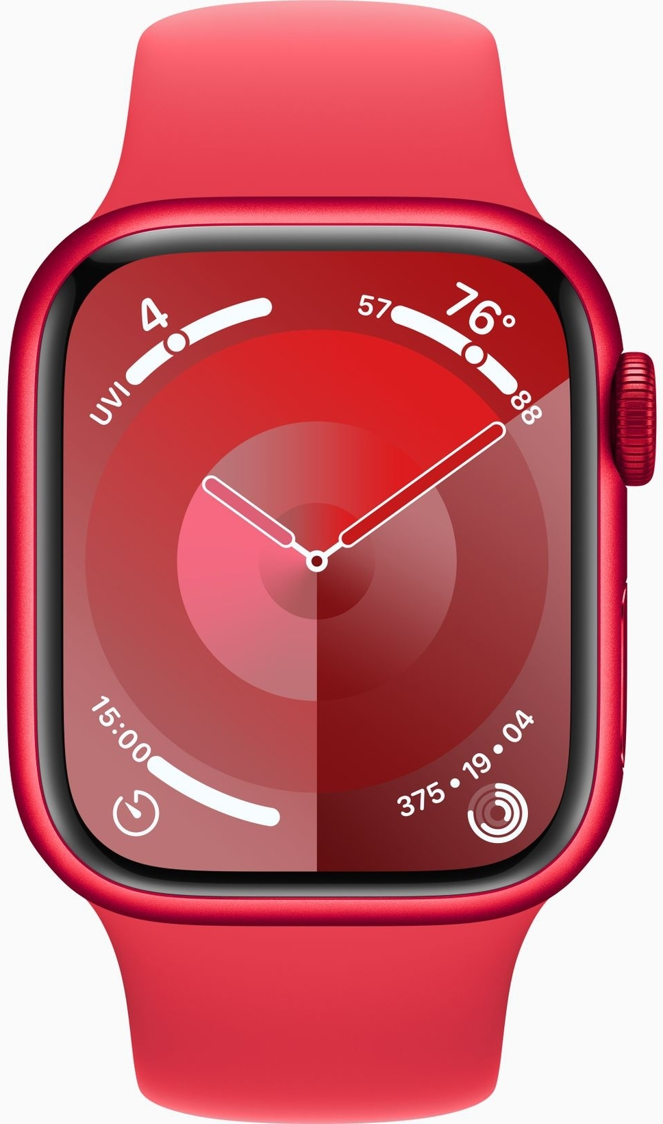Apple Watch Series 9 GPS 41mm Starlight Aluminium Case with Starlight Sport Band - M/L (MR8U3)