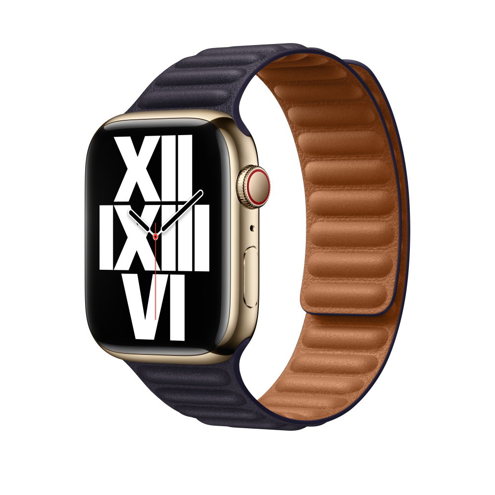 Apple 45mm Ink Leather Link - M/L 