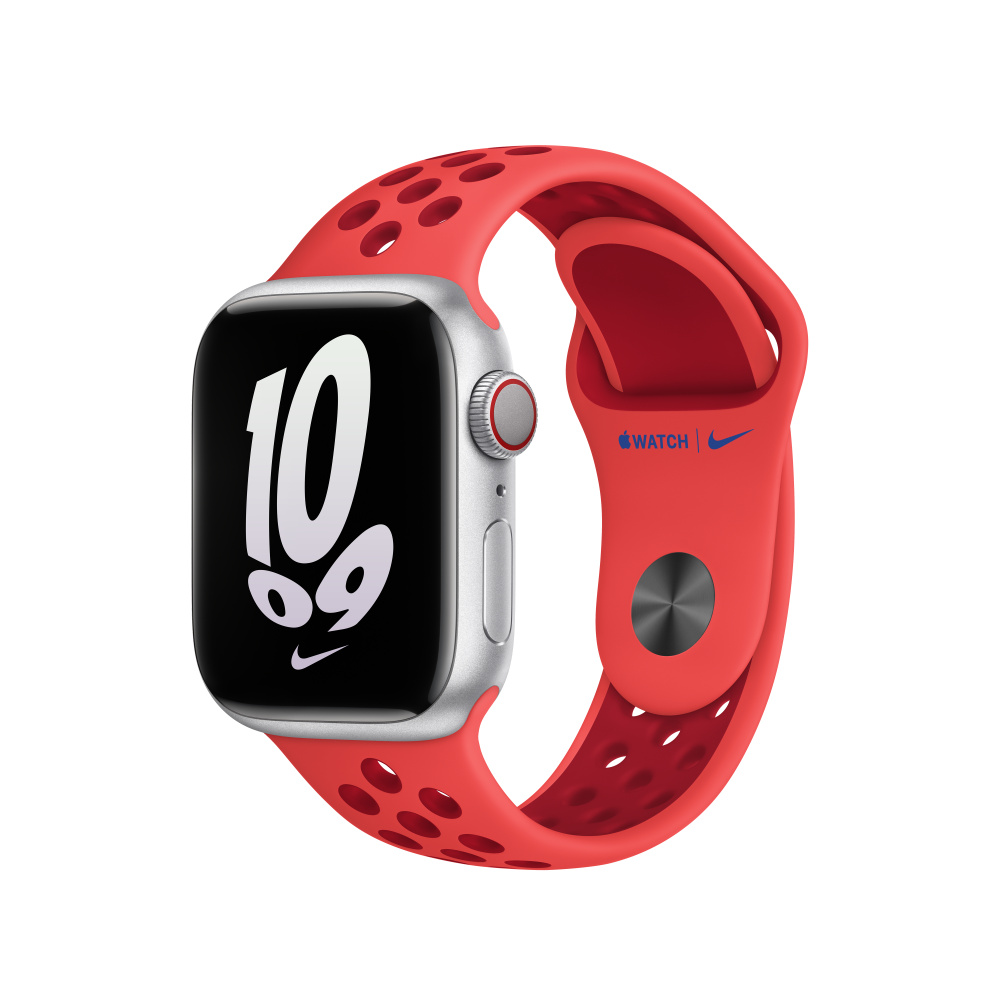Apple 41mm Bright Crimson/Gym Red Nike Sport Band (MPGW3ZM/A)