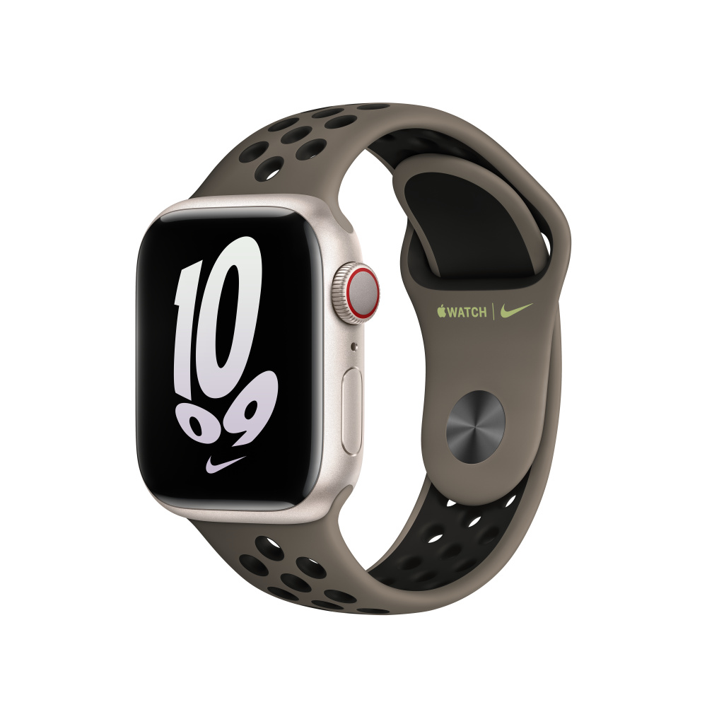 Apple 41mm Olive Grey/Black Nike Sport Band (MPGT3ZM/A)