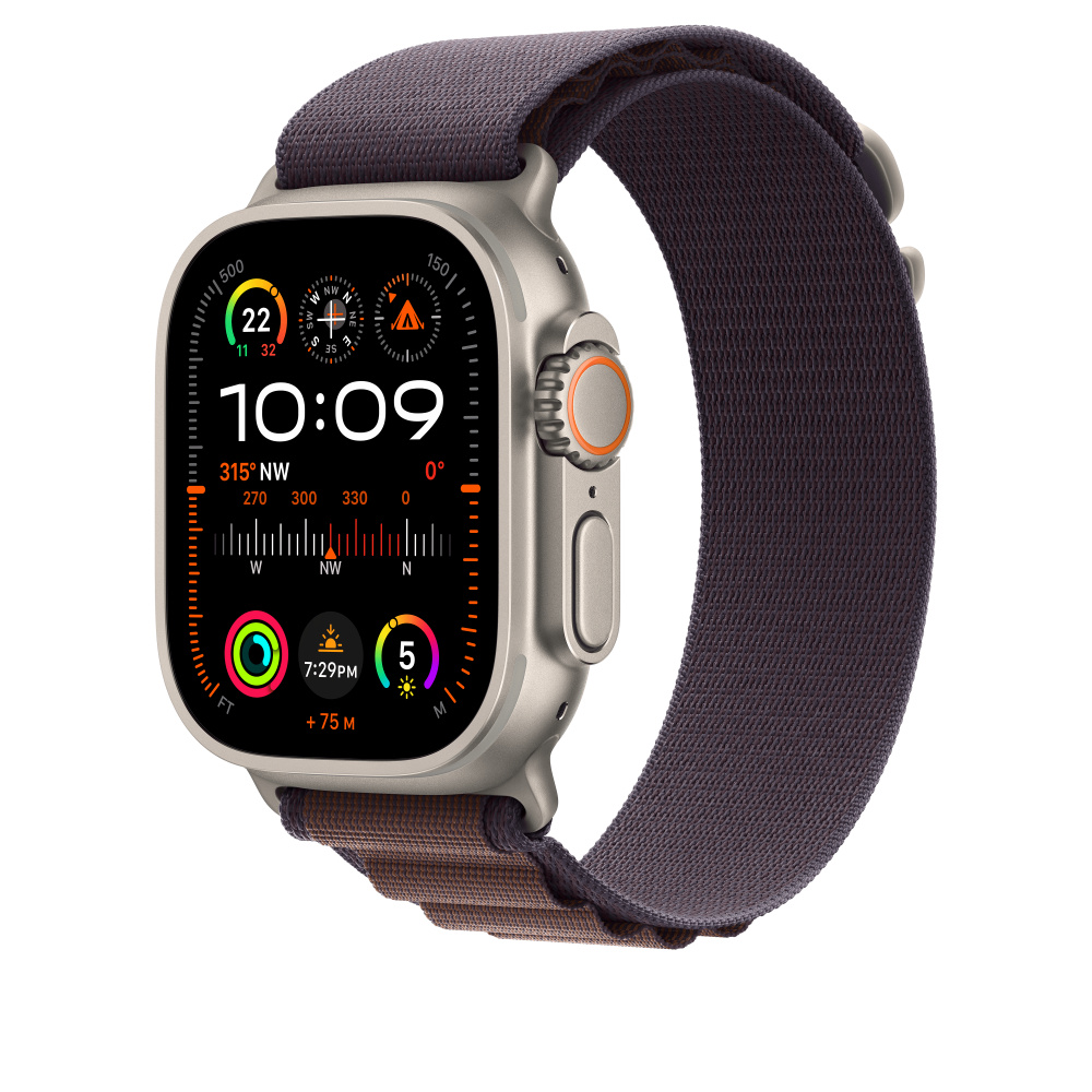 Apple 49mm Indigo Alpine Loop - Medium (MT5Q3ZM/A)