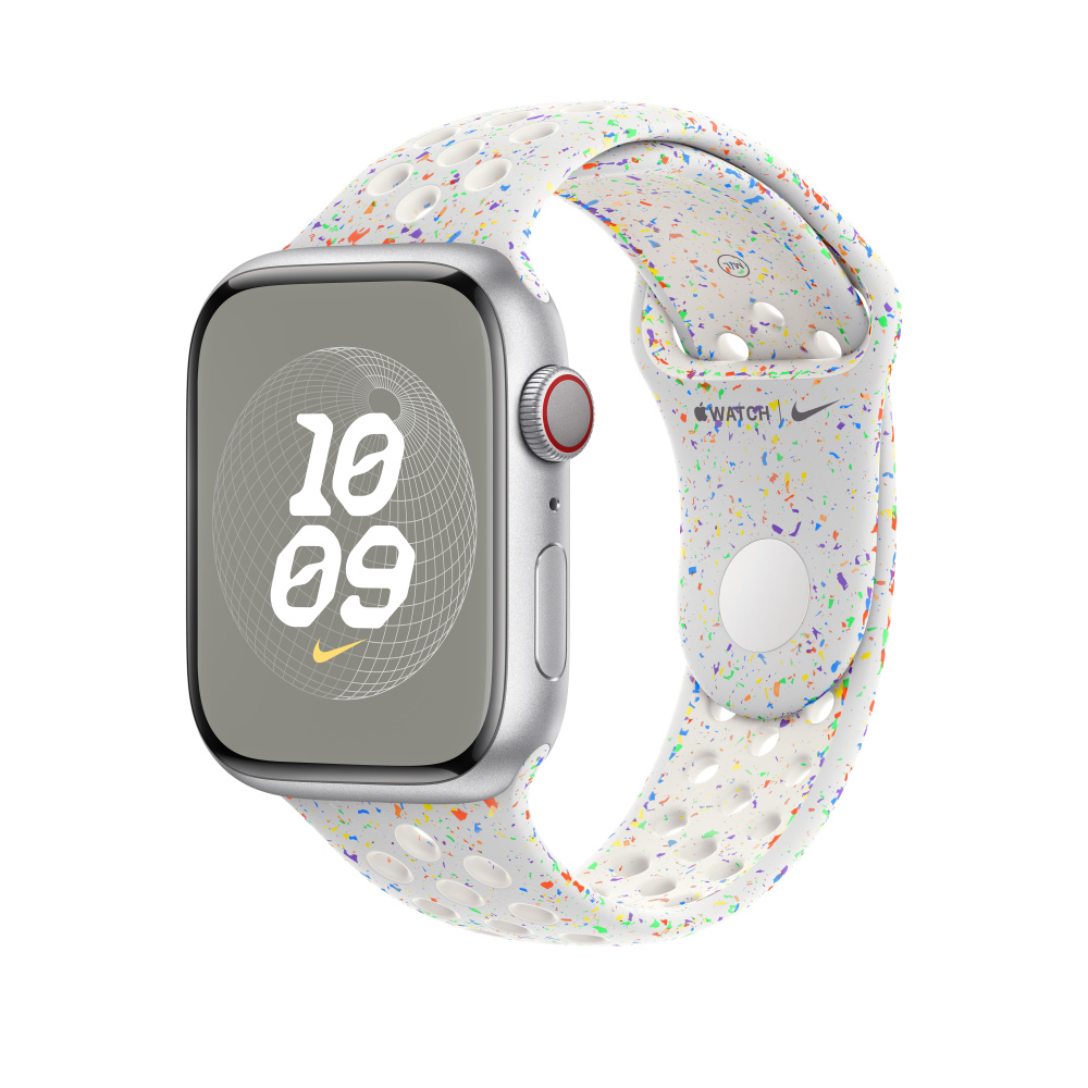Apple 45mm Pure Platinum Nike Sport Band - M/L (MUV13ZM/A)