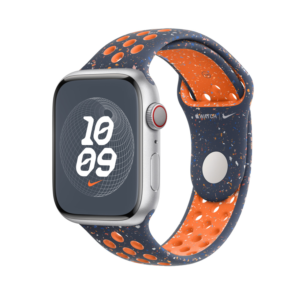 Apple 45mm Blue Flame Nike Sport Band - M/L (MUV93ZM/A)