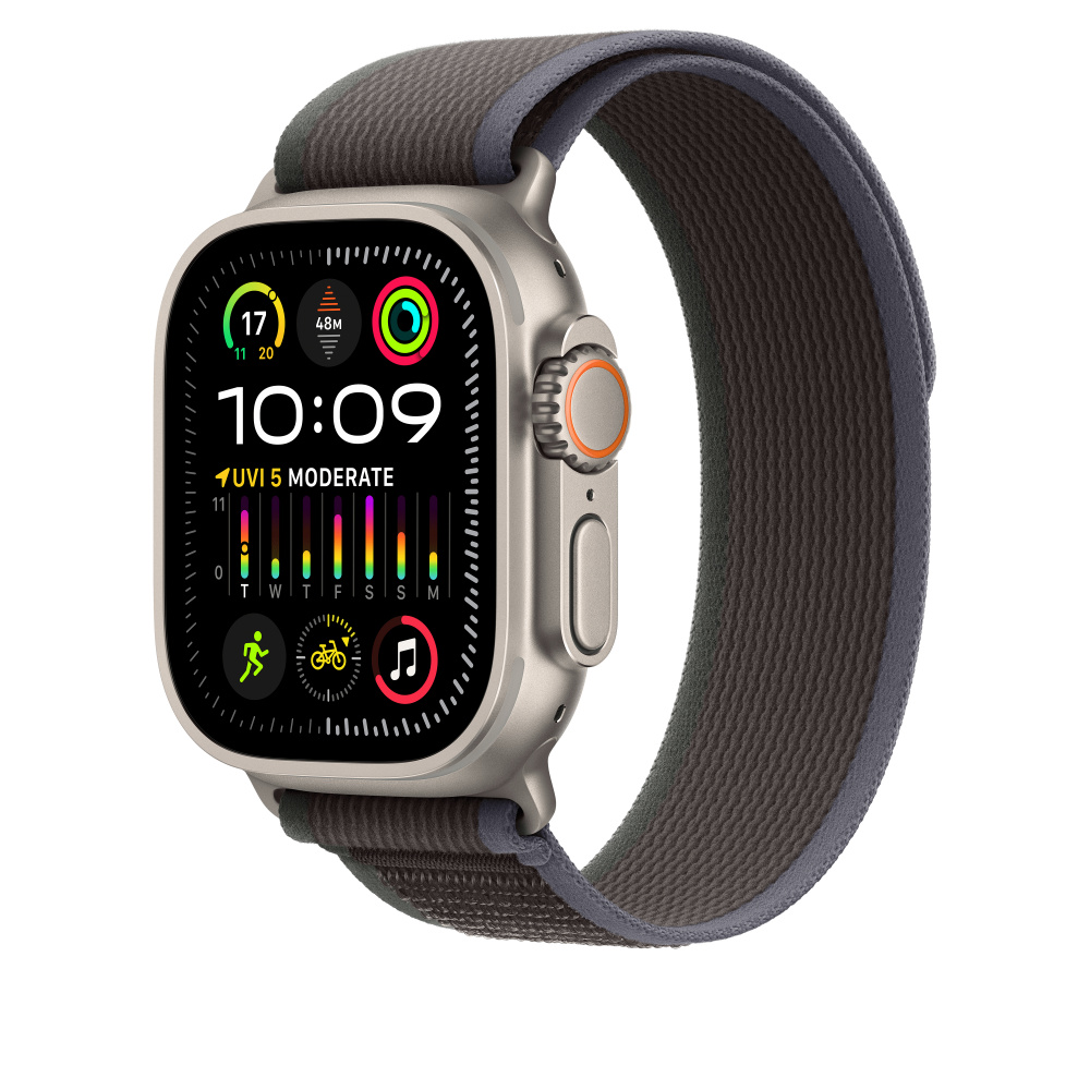 Apple 49mm Blue/Black Trail Loop - M/L (MT623ZM/A)