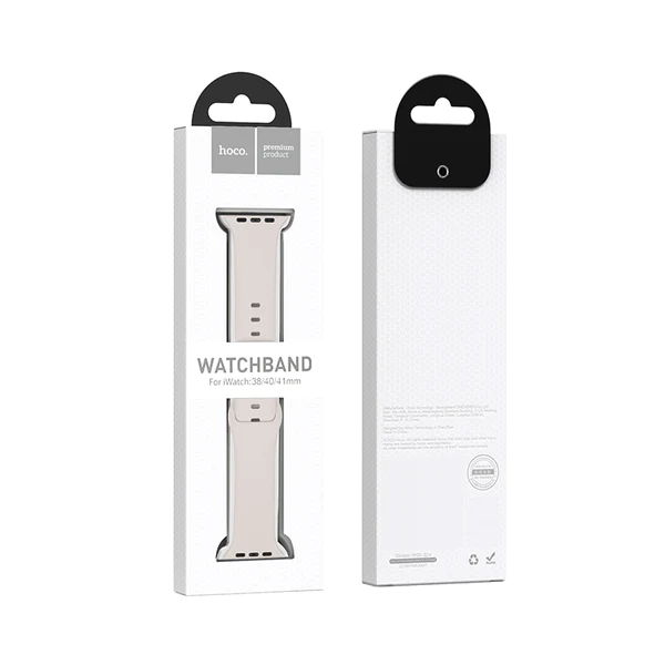 Hoco Watchband WA01 classic sports silicone strap(42/44/45/49mm) White