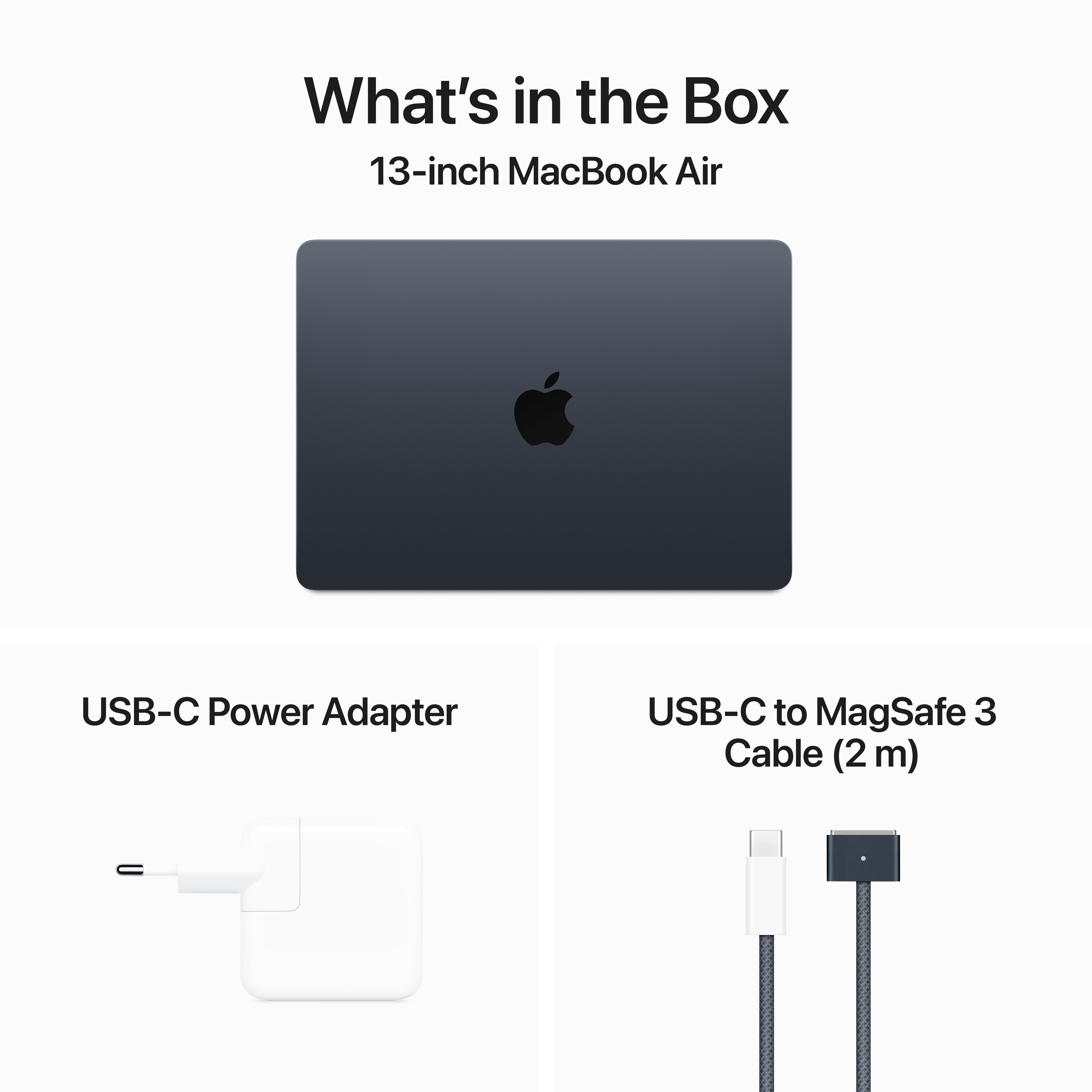 Apple MacBook Air 13inch M3 8-core CPU and 8-core GPU (8GB/256GB) SSD - Midnight