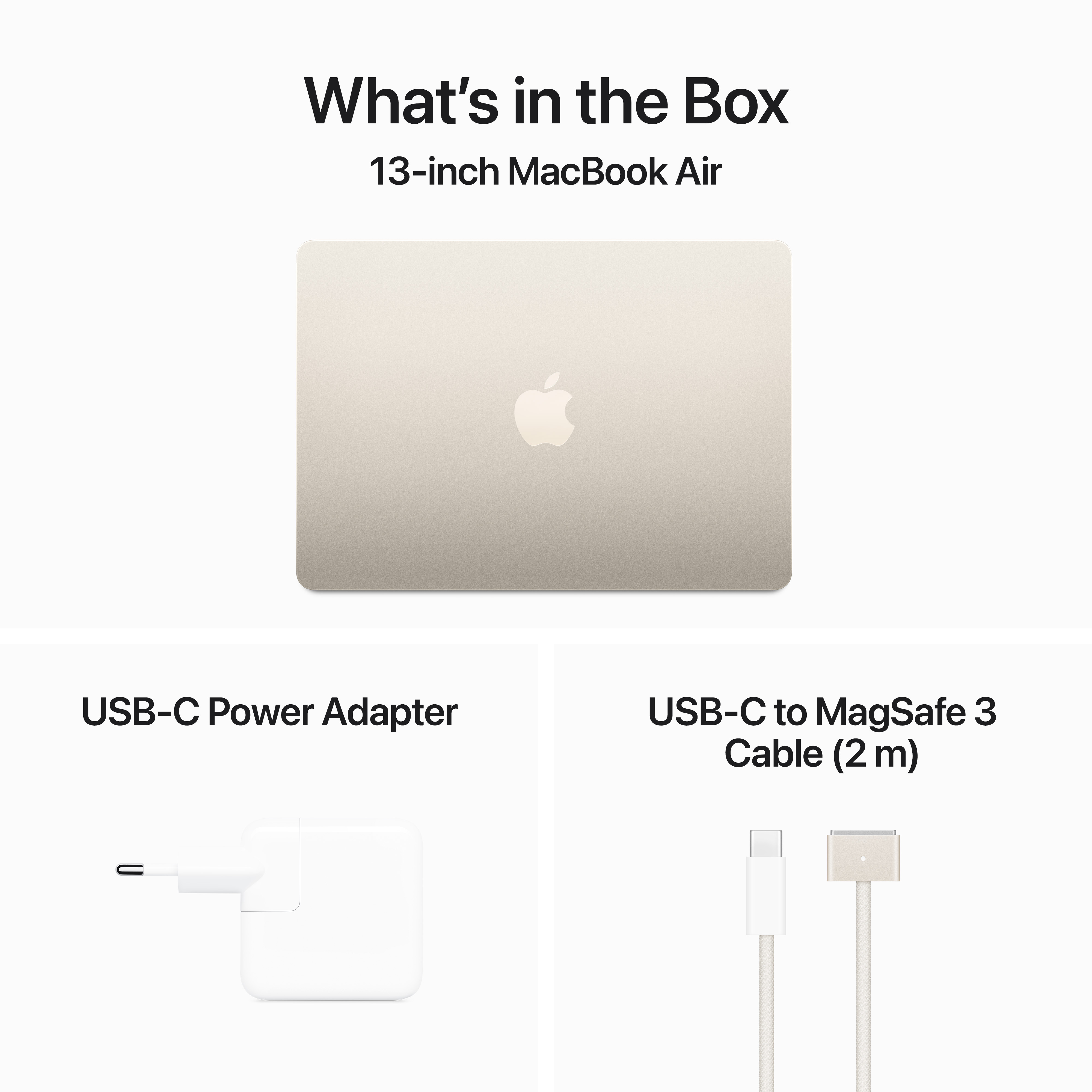 Apple MacBook Air 13" M3 8-core CPU and 8-core GPU (8GB/256GB) SSD - Starlight