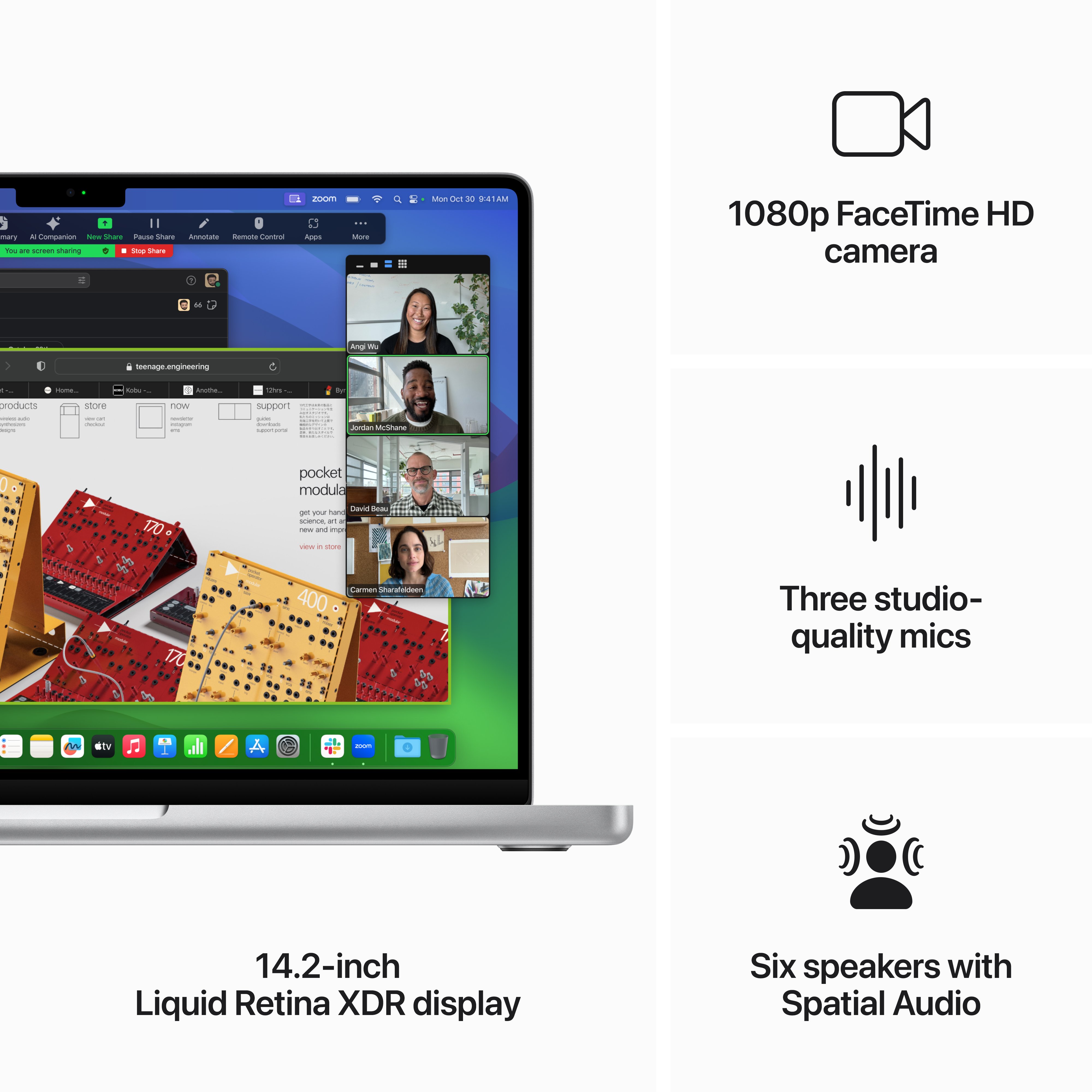 Apple MacBook Pro 14" M3 8-core CPU and 10-core GPU (8GB/512GB) - Silver (MR7J3)