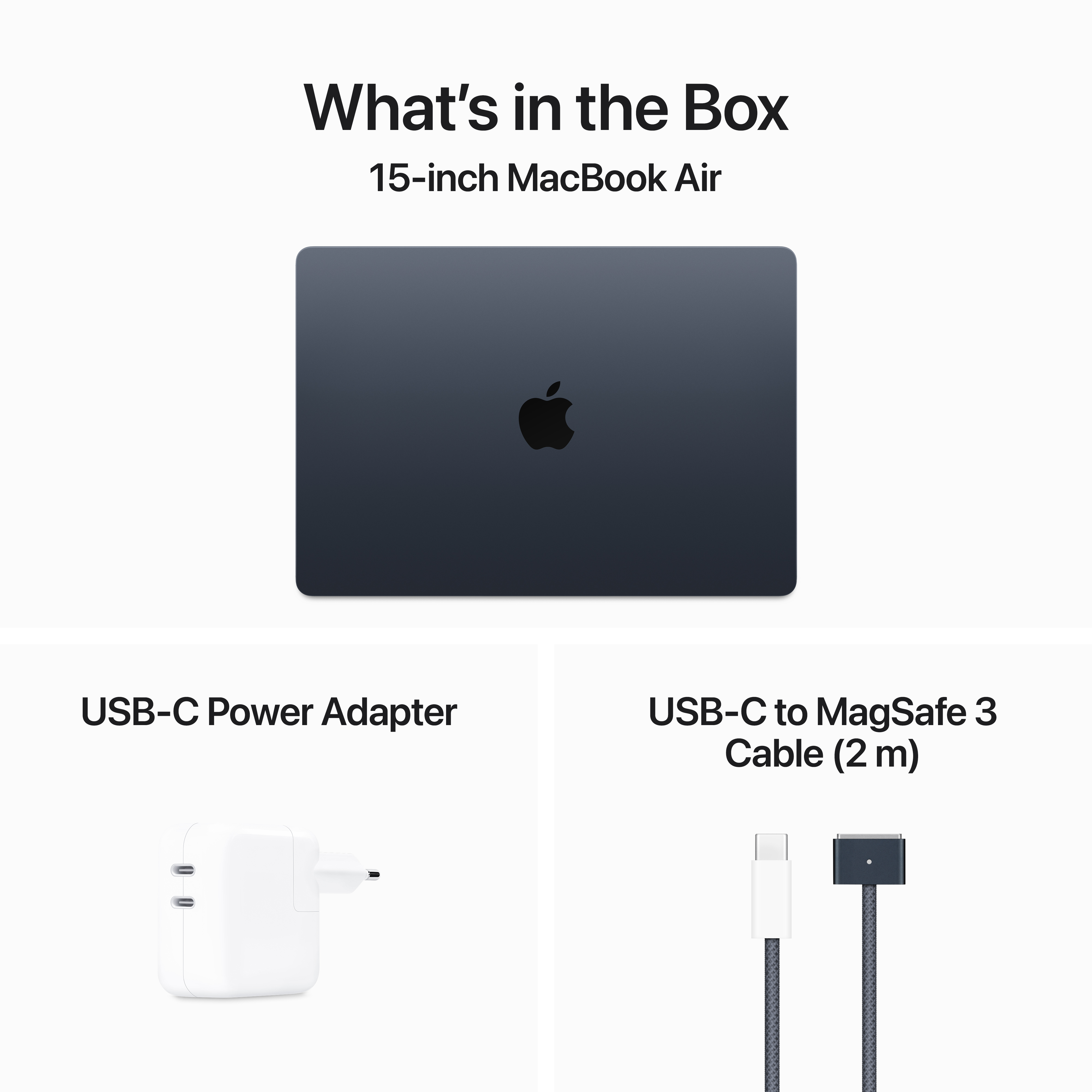 Apple MacBook Air 15" M3 8-core CPU and 10-core GPU (8GB/512GB) SSD - Midnight