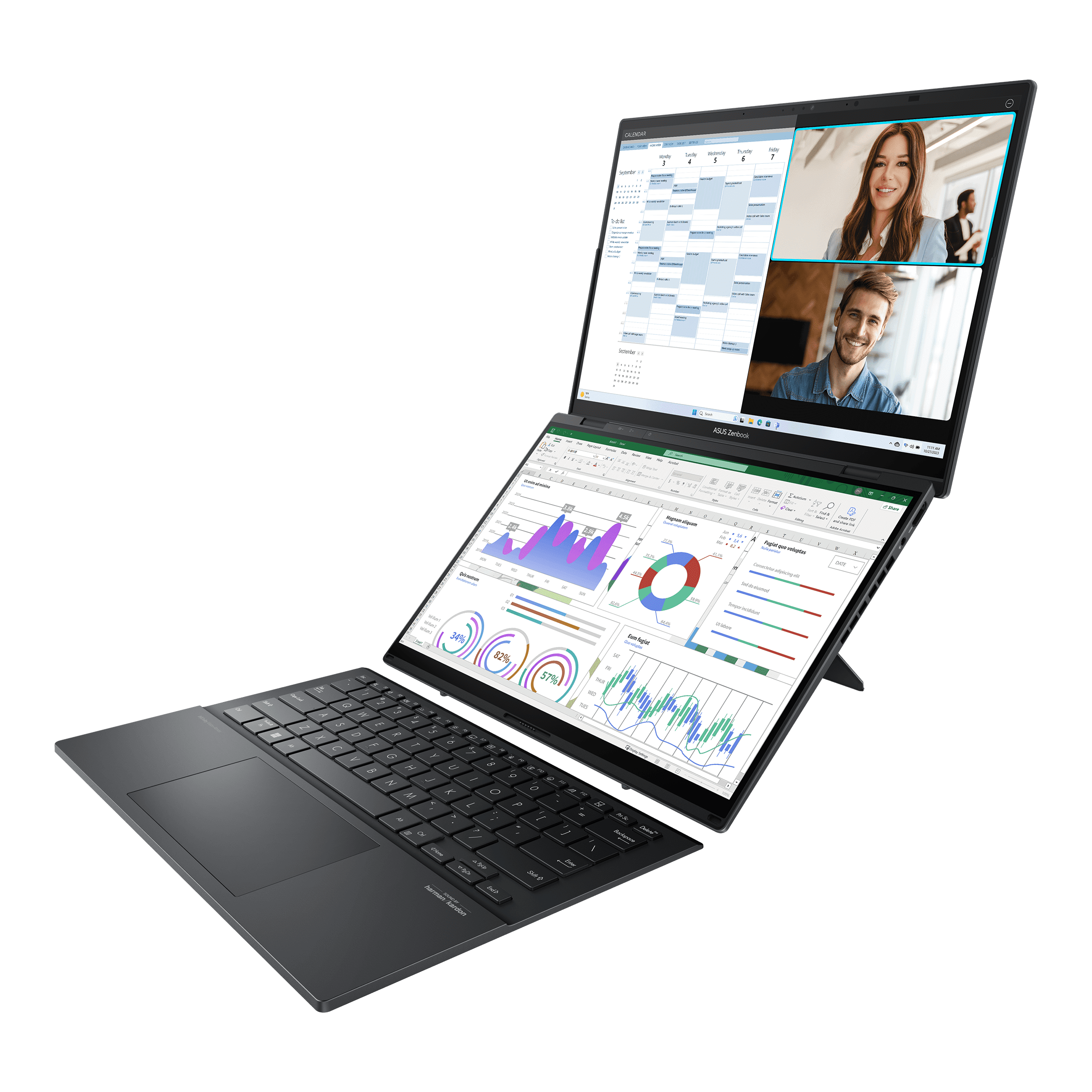 ASUS Zenbook DUO OLED (2024) (UX8406MA-QL056W) - Inkwell Gray