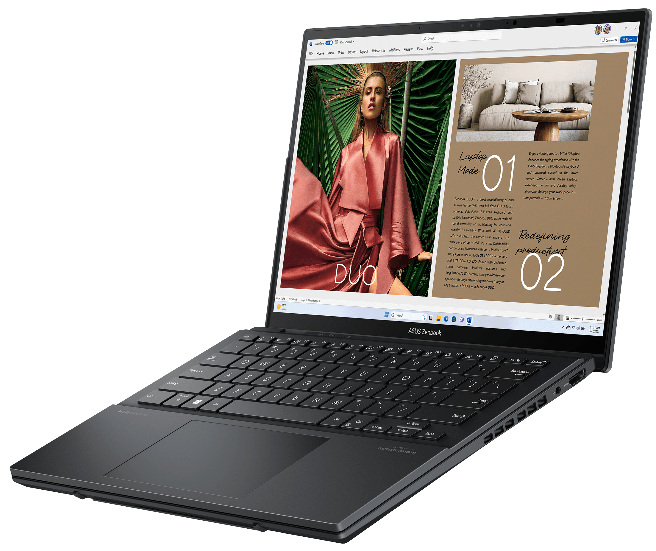 Asus Zenbook DUO (2024) (UX8406MA-QL344X) - Grey