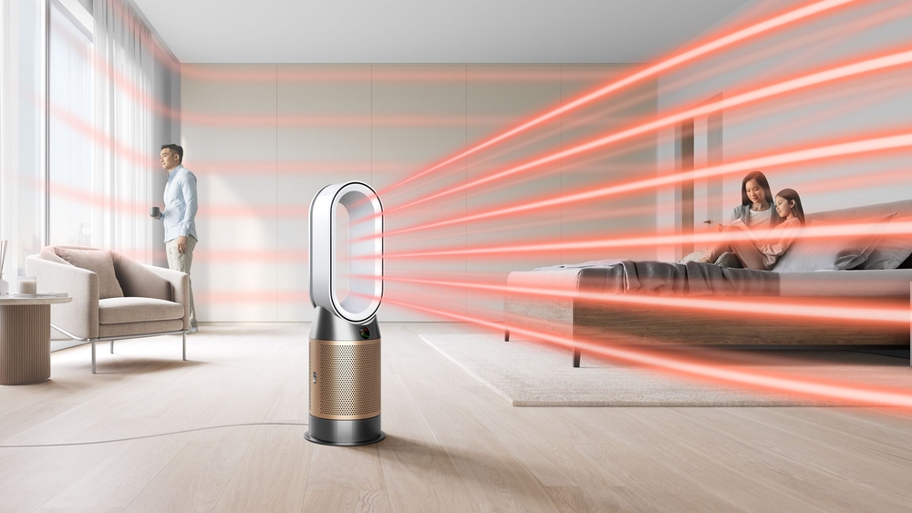 ჰაერის გამწმენდი Dyson HP09 Purifier Hot+Cool Formaldehyde Purifying Fan Heater White/Gold