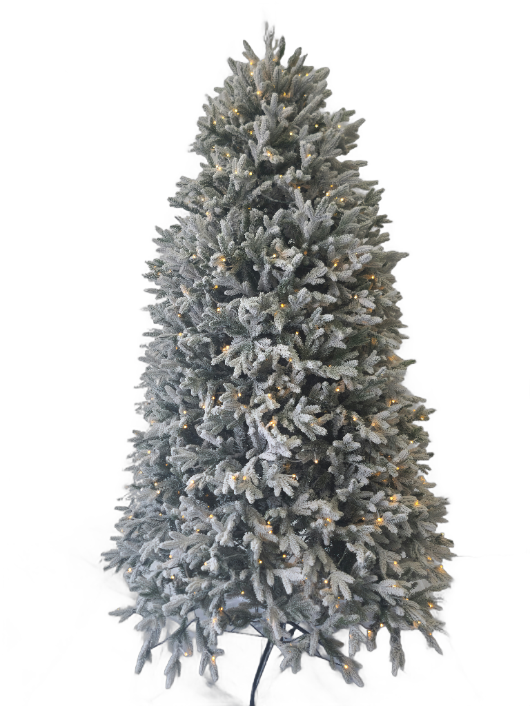210 cm snow-covered luminous Christmas tree 24572
