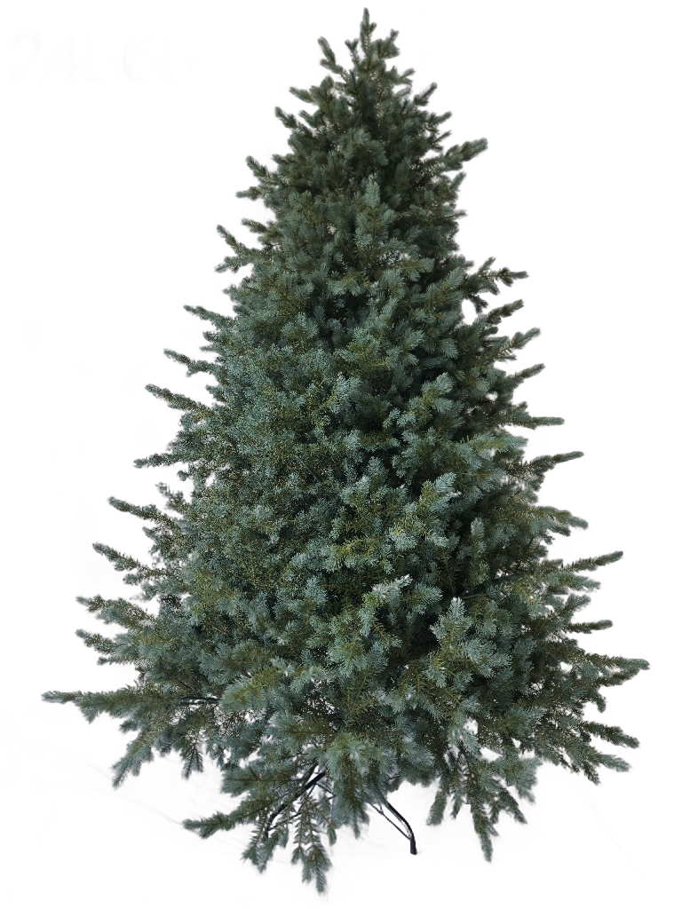 240 cm green Christmas tree with fully silicone branches 24566