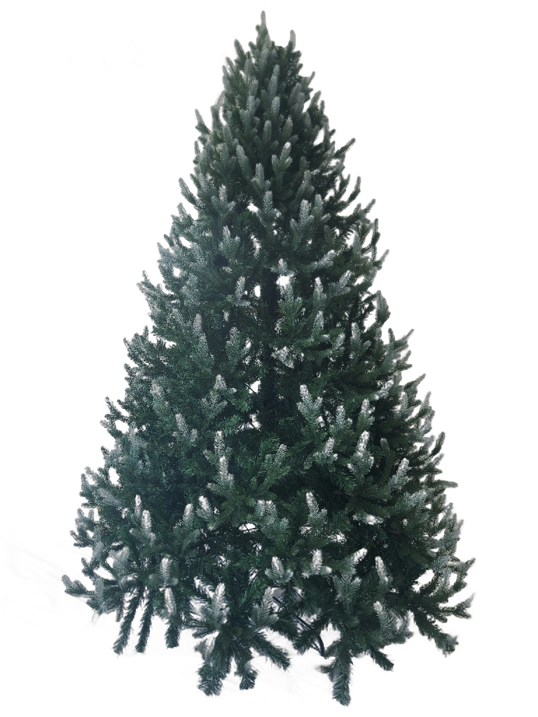 240 cm snowy Christmas tree with silicone branches 24540