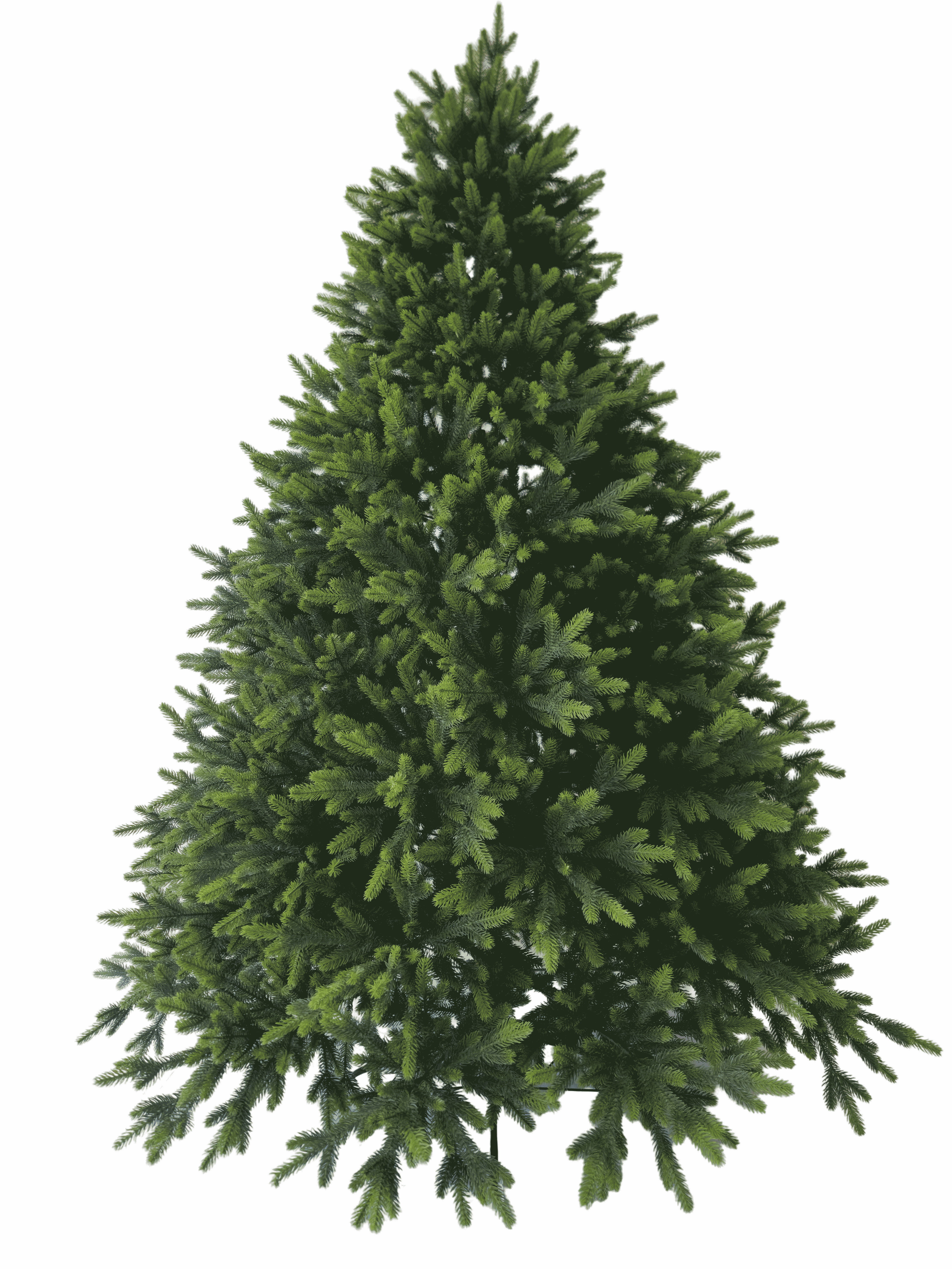 210 cm green Christmas tree with fully silicone branches 24535