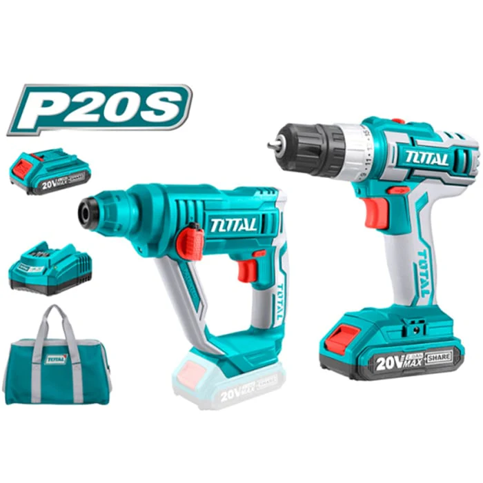 AC drill-screwdriver and AC perforator TOTAL TCKLI2008