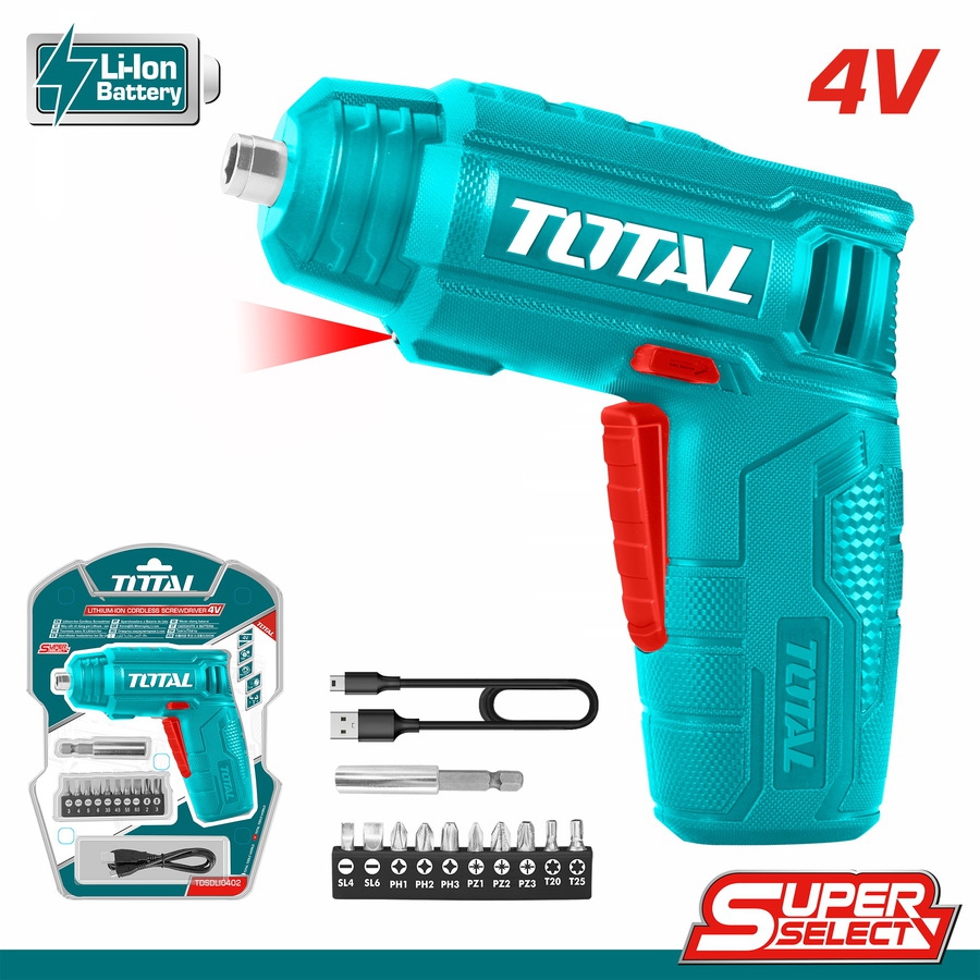 Screwdriver TOTAL TSDLI0402