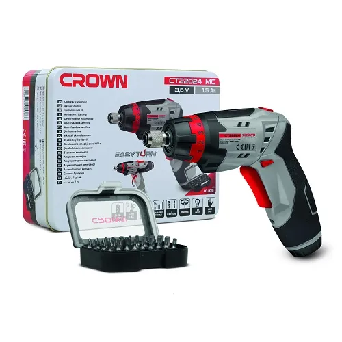 CROWN CT22024 MC - Electric screwdriver 3.6V with interchangeable blades