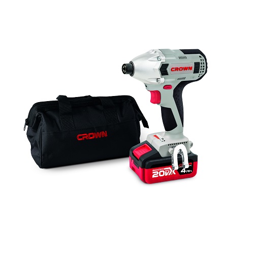 CROWN CT22021HX-4C2 TB-Screwdriver 1/4 hexagonal 20V MAX 4Ah