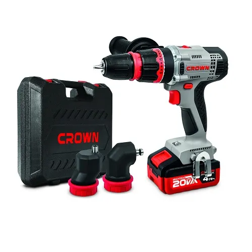 CROWN CT21076HQX-4 BMC - Electric screwdriver with 2x4Ah battery 20V MAX