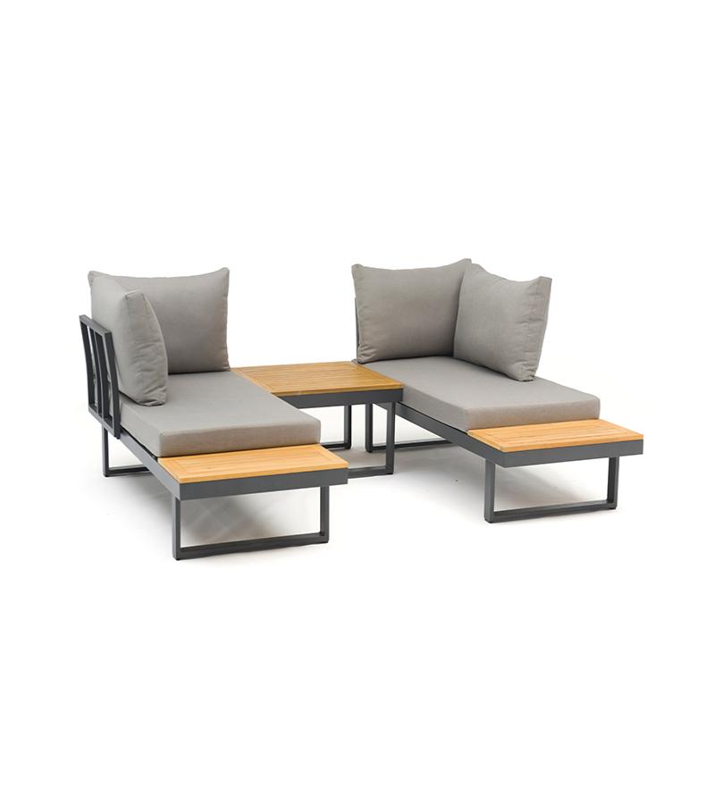 Garden furniture set, table + 2 sofas ( 81935020 +13513041 )