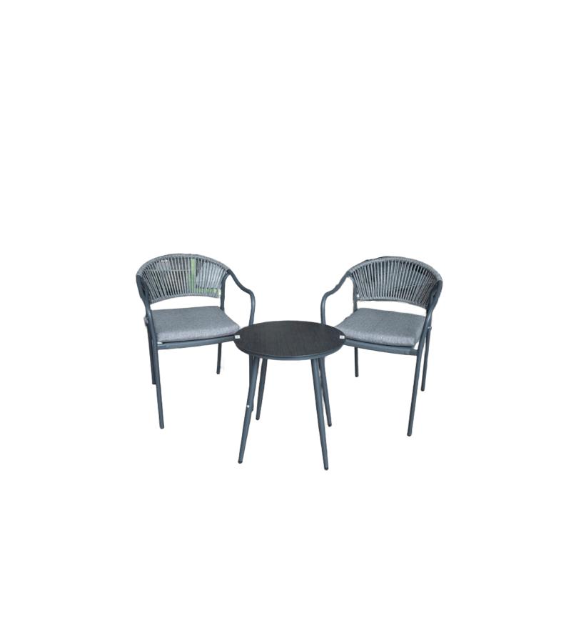 Outdoor table chairs 2+1 (2pcs-chairs; 1pcs-table) LUC-2514