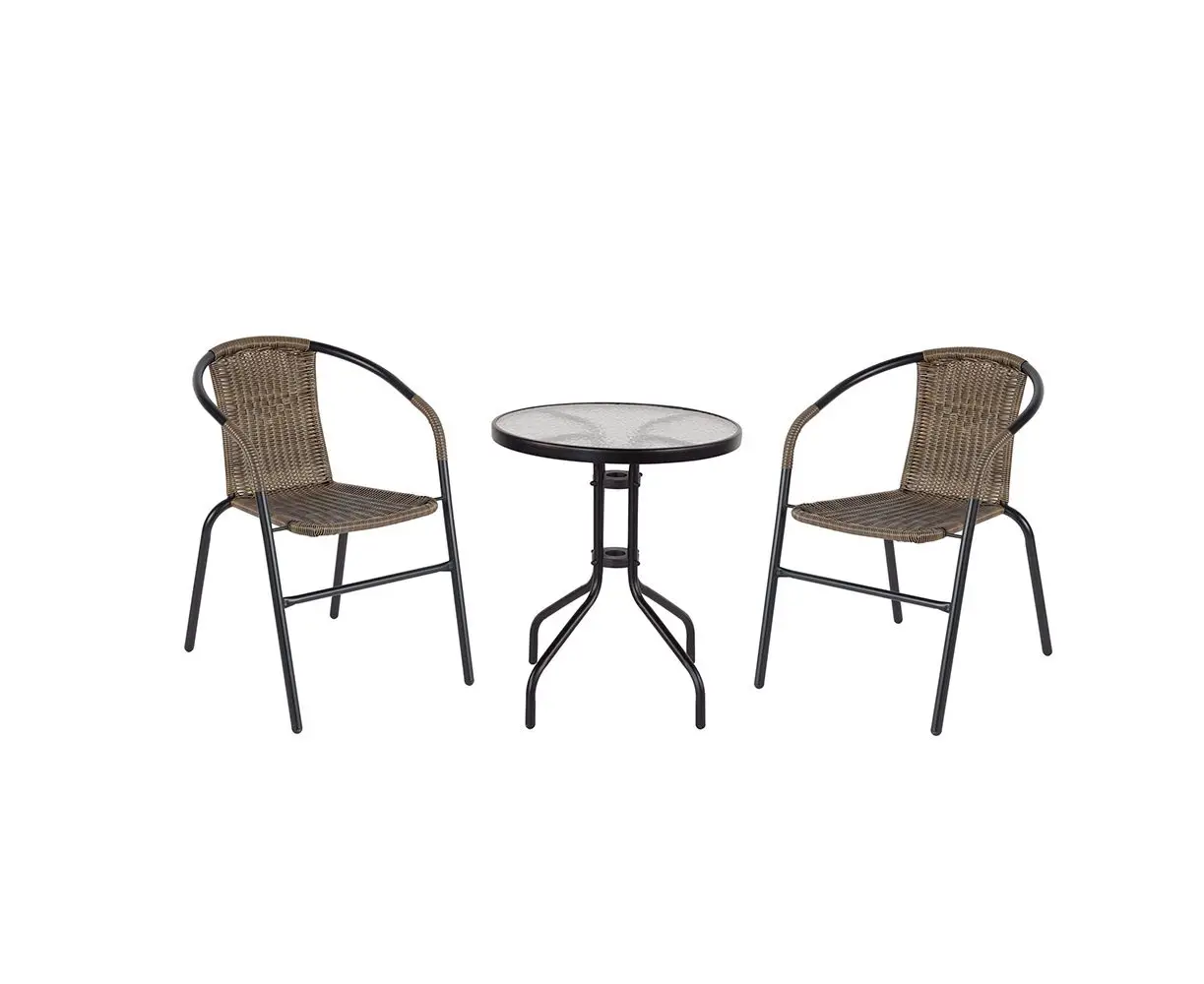 Table with two chairs SC-039A brown