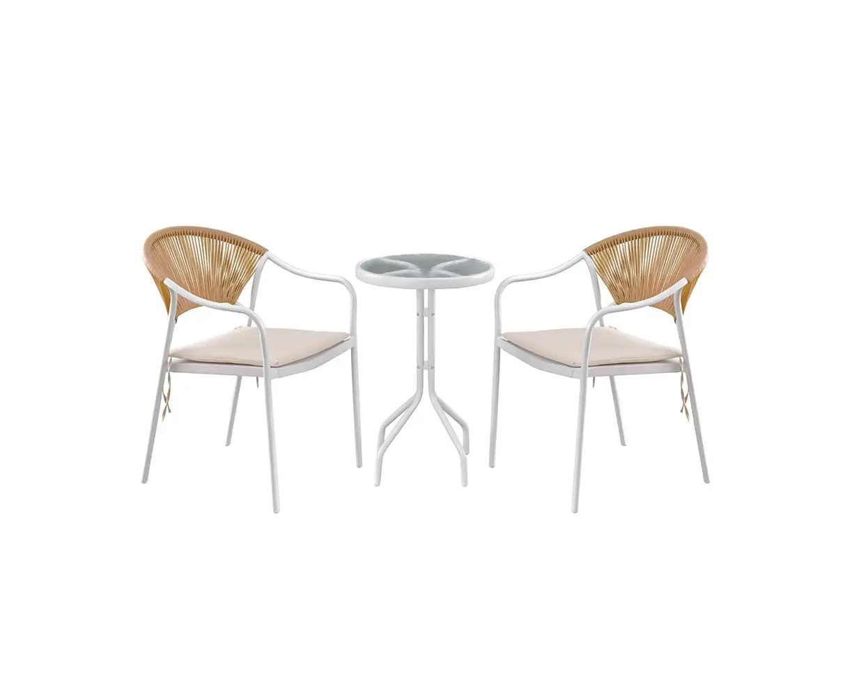 Table with two chairs LST016 white