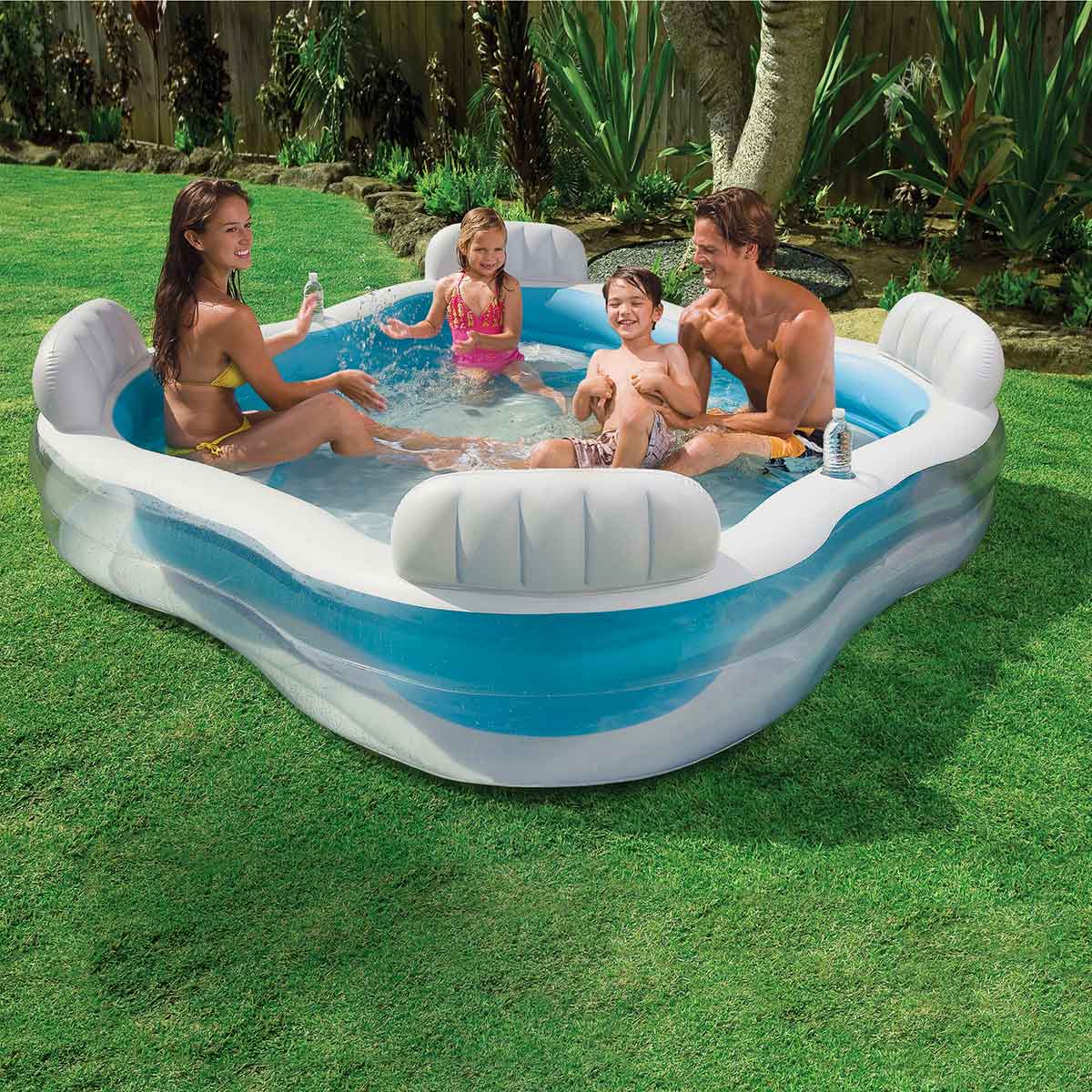 Intex 56475 Family Fun Pool with 4 Seats