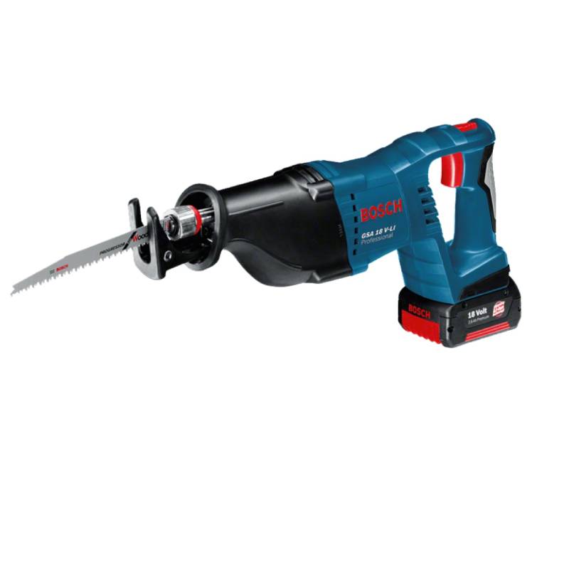Bosch Cordless Reciprocating Saw GSA 18V-LI + (1x4.0Ah + GAL 18-40 C)