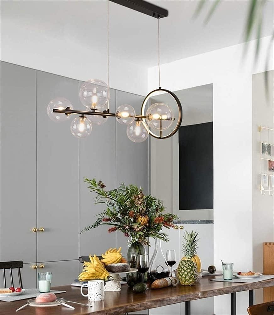 Glass ball chandelier