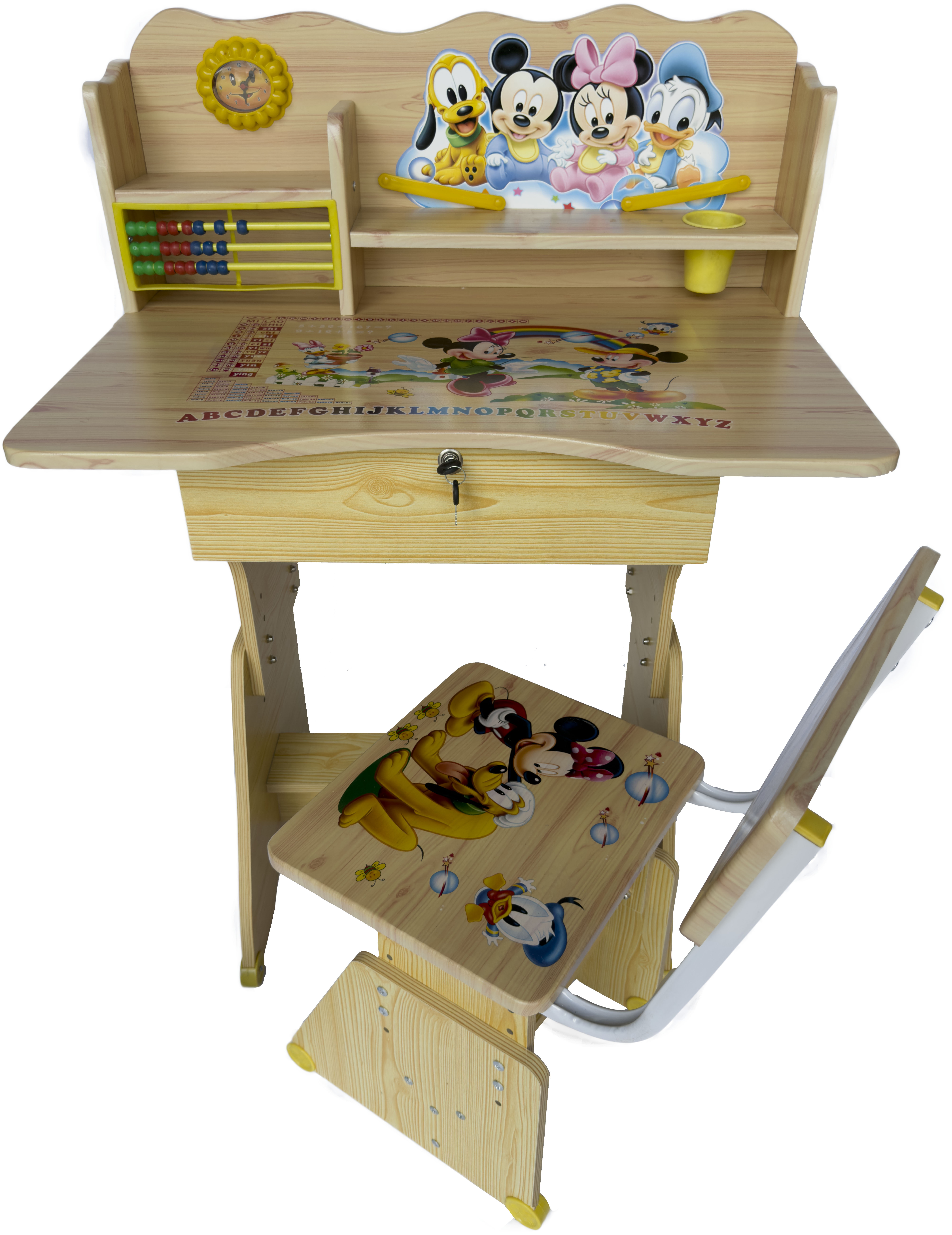 Study table with Mickey Mouse print