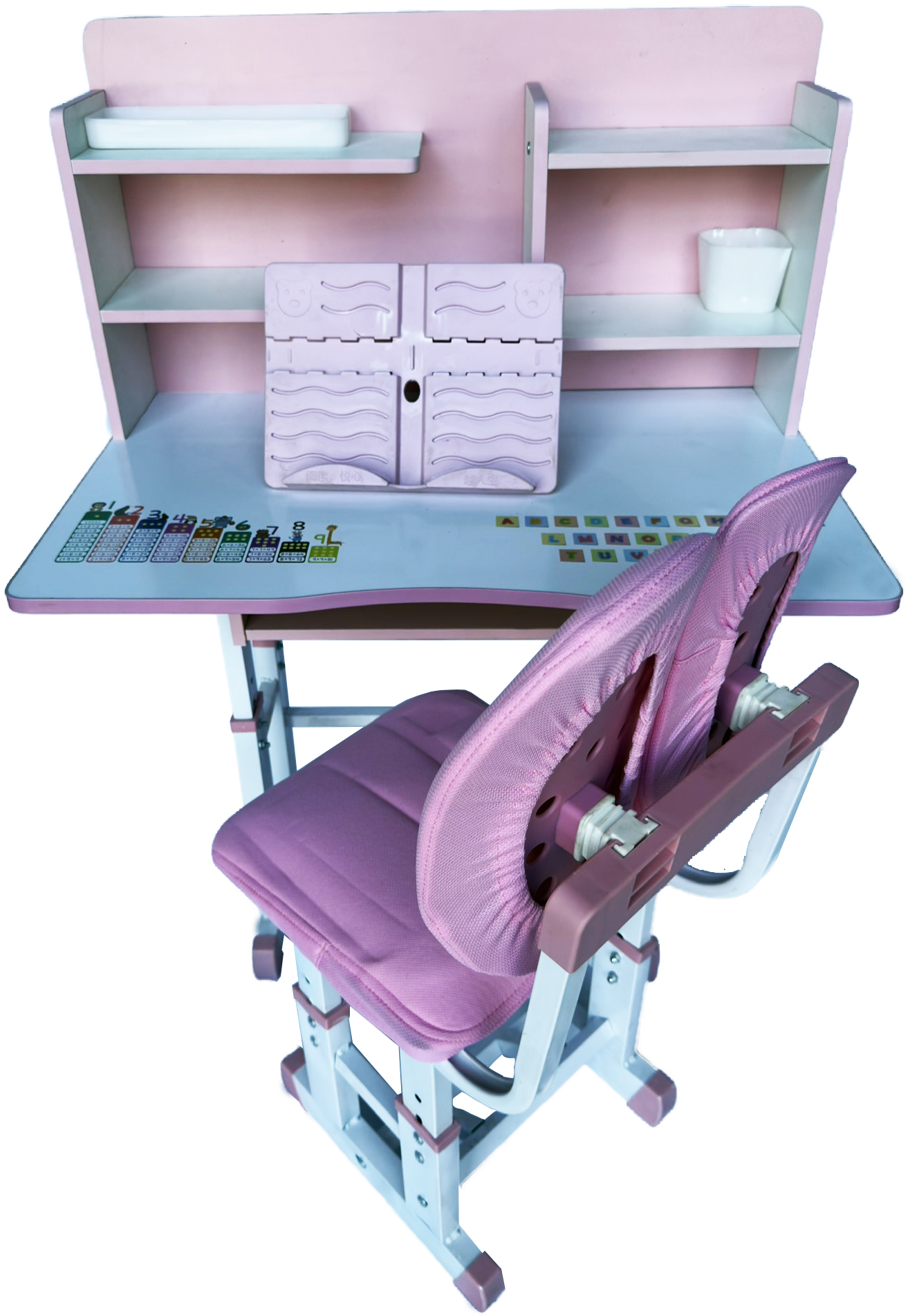 Pink study table