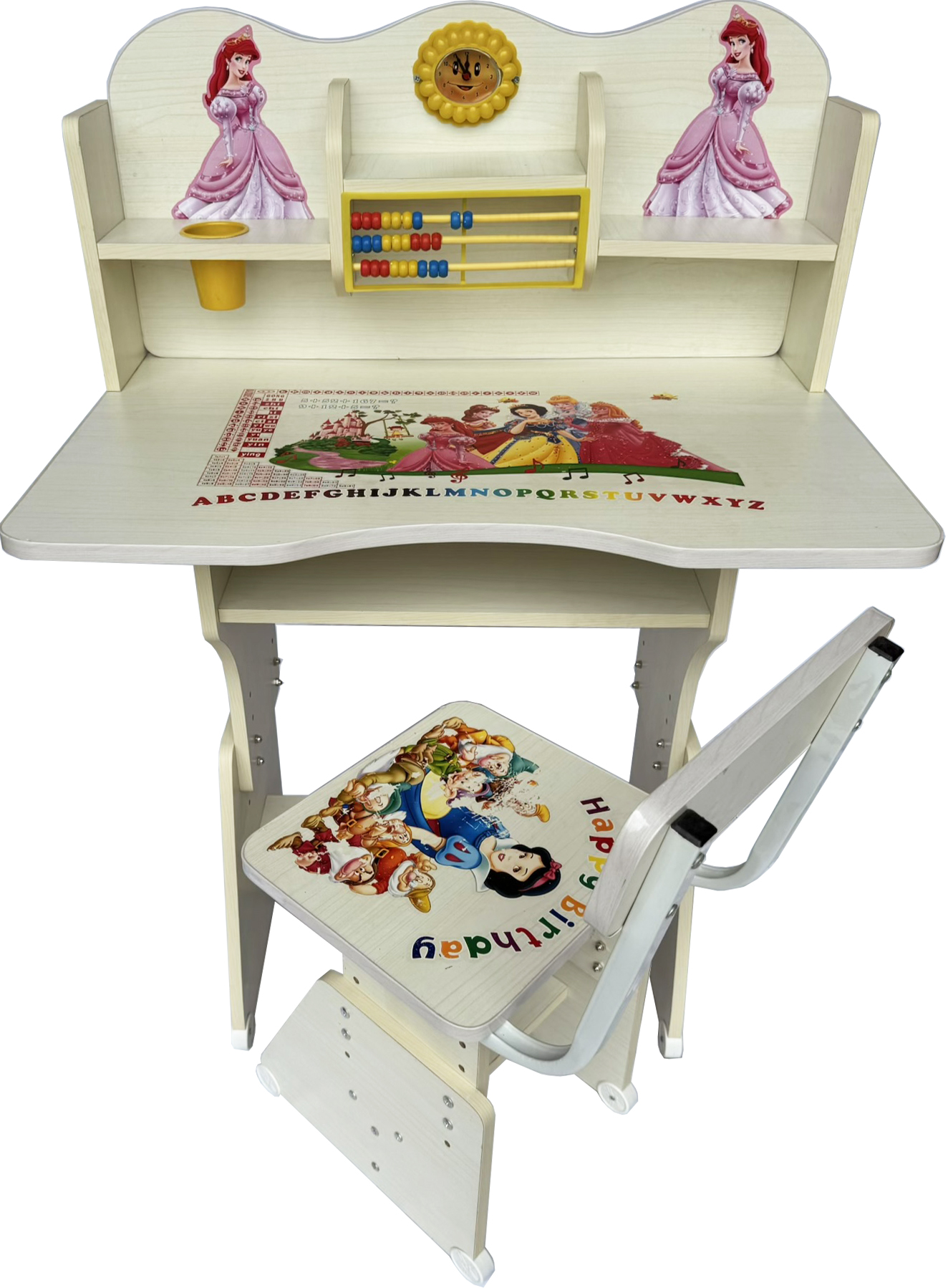 Study table with a princess painting