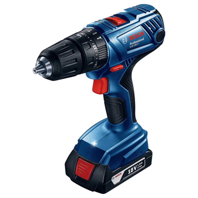 Bosch GSB 180 LI - ელექტრო სახრახნისი 18V;2x2,0Ah Case